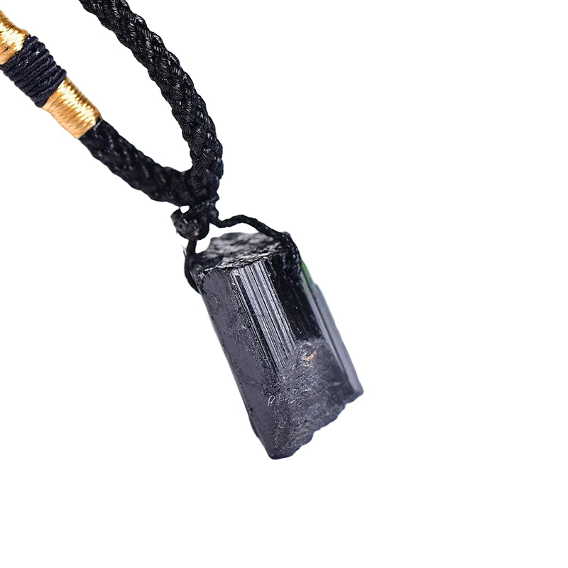 Natural Raw Black Tourmaline Pendant 1-2in Wholesale