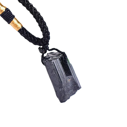 Natural Raw Black Tourmaline Pendant 1-2in Wholesale