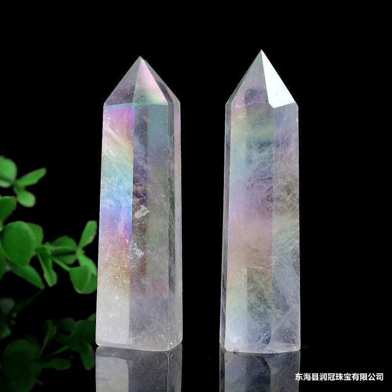 Natural Crystal Tower Angel Aura Clear Quartz Tower Point Wholesale