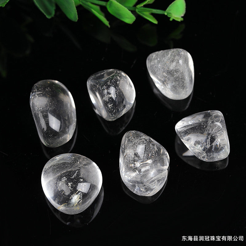 Natural Clear Quartz Palm Tumbled Stone Wholesale