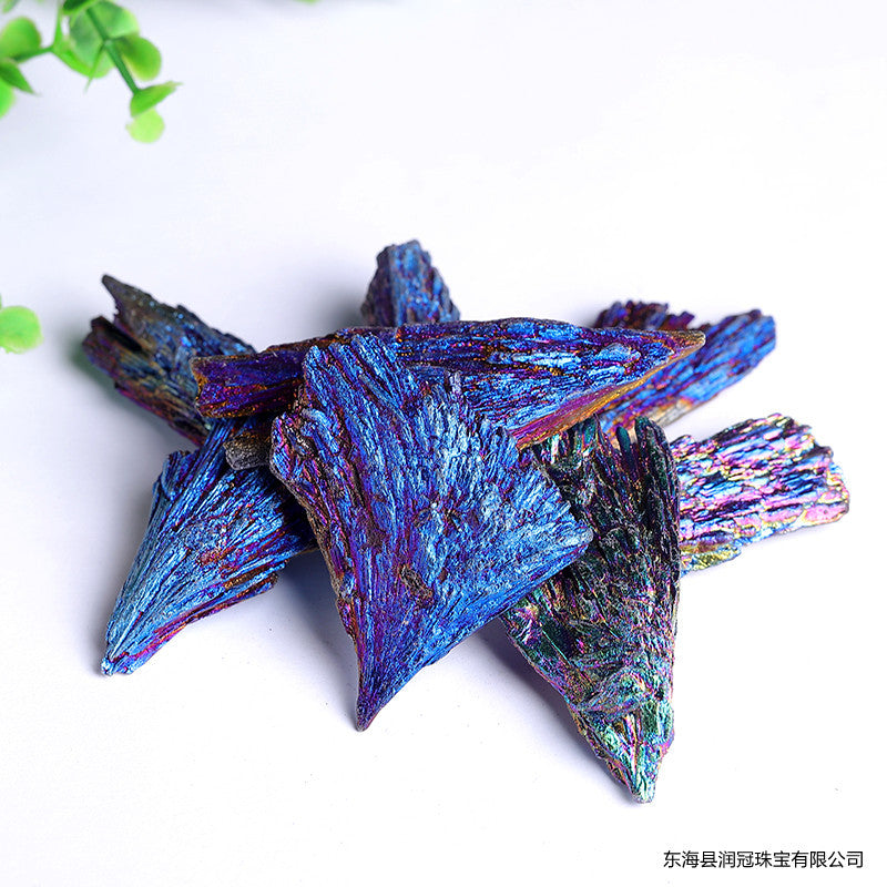 Rainbow Titanium Black Kyanite Crystal Aura Crystal Wholesale