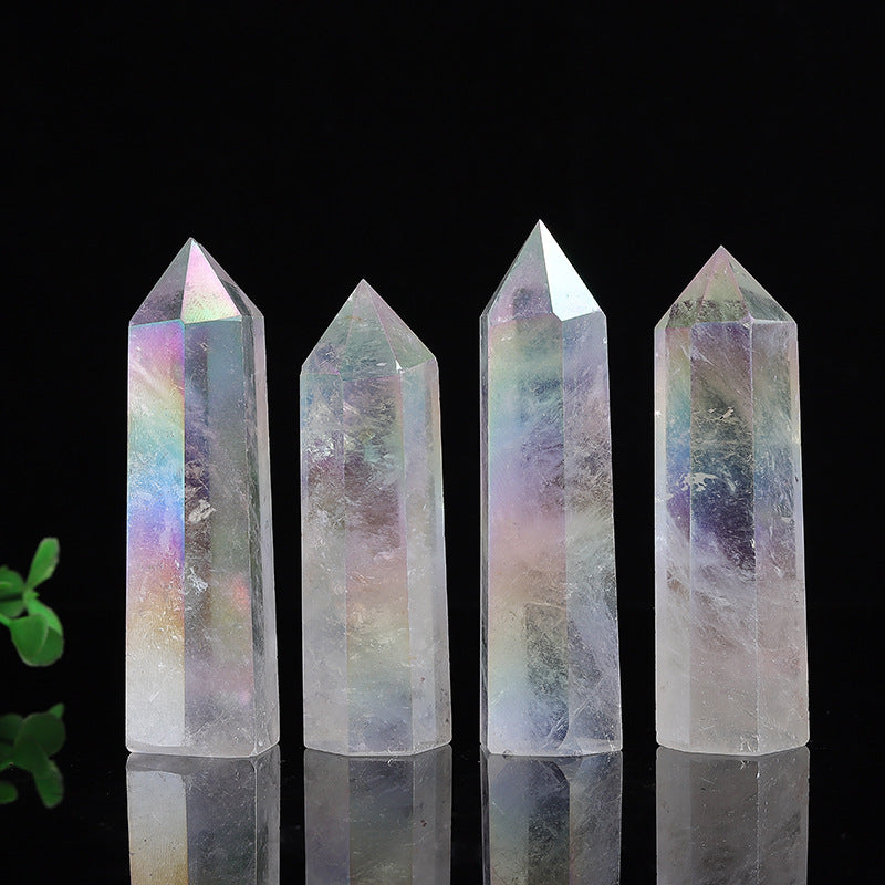 Natural Crystal Tower Angel Aura Clear Quartz Tower Point Wholesale