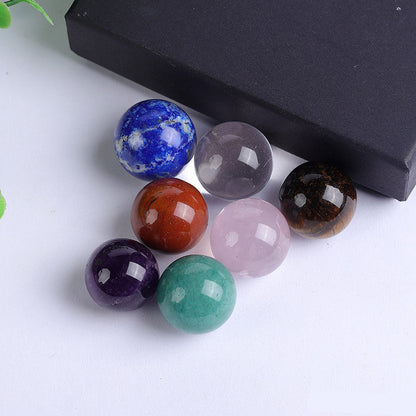 7_chakra_gemstone_spheres_flat_lay_healing_crystal