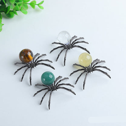 Assorted Crystal Spider Ornaments Bulk Wholesale