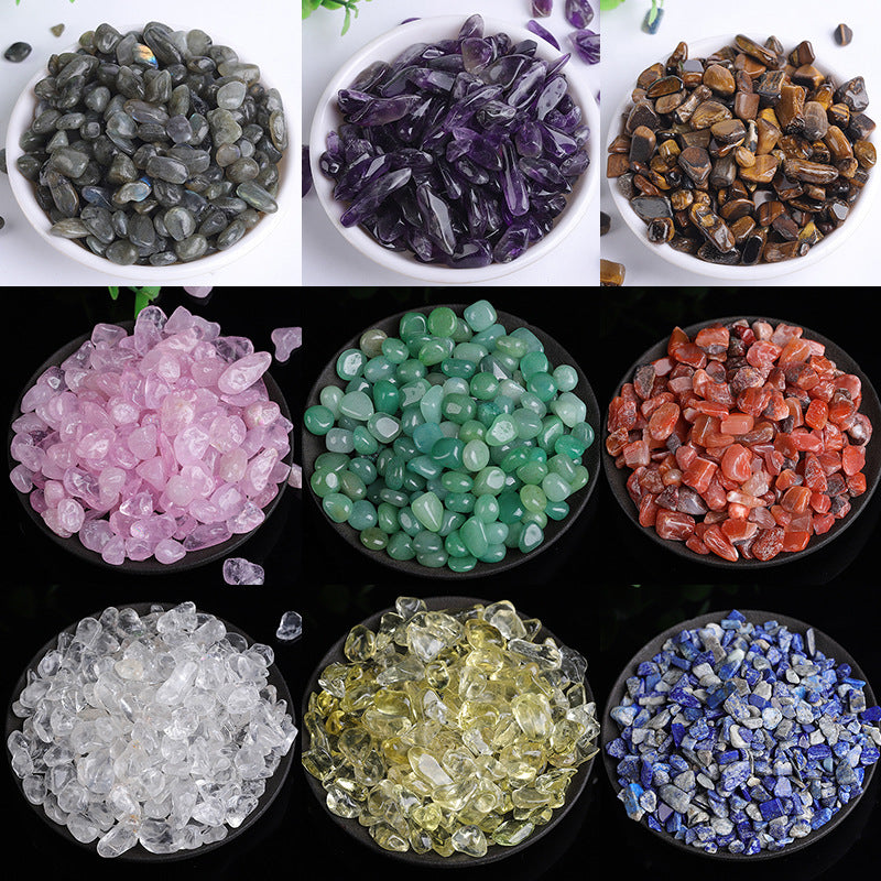 Assorted Natural Crystal Gravel Chips Bulk Wholesale Mixed Gemstone Chips
