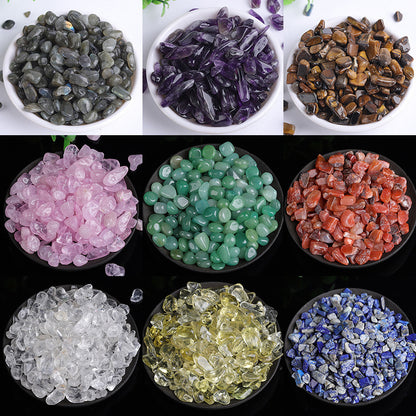 Assorted Natural Crystal Gravel Chips Bulk Wholesale Mixed Gemstone Chips