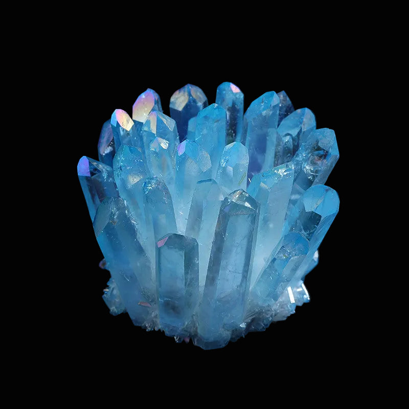 Wholesale aura electroplated quartz crystal clusters.