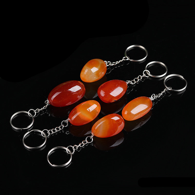 Bulk_Natural_Red_Agate_Tumbled_Stone_Keychains_Carnelian_Gemstone_Key_Rings_Wholesale