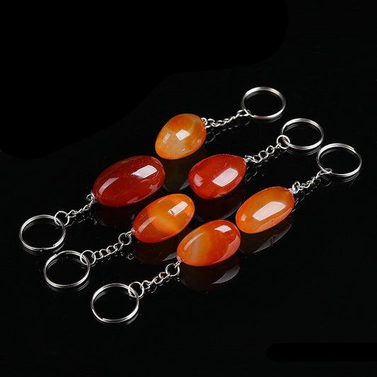 Bulk_Natural_Red_Agate_Tumbled_Stone_Keychains_Carnelian_Gemstone_Key_Rings_Wholesale