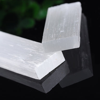 Bulk Raw Selenite Flat Bars Natural Crystal Slabs