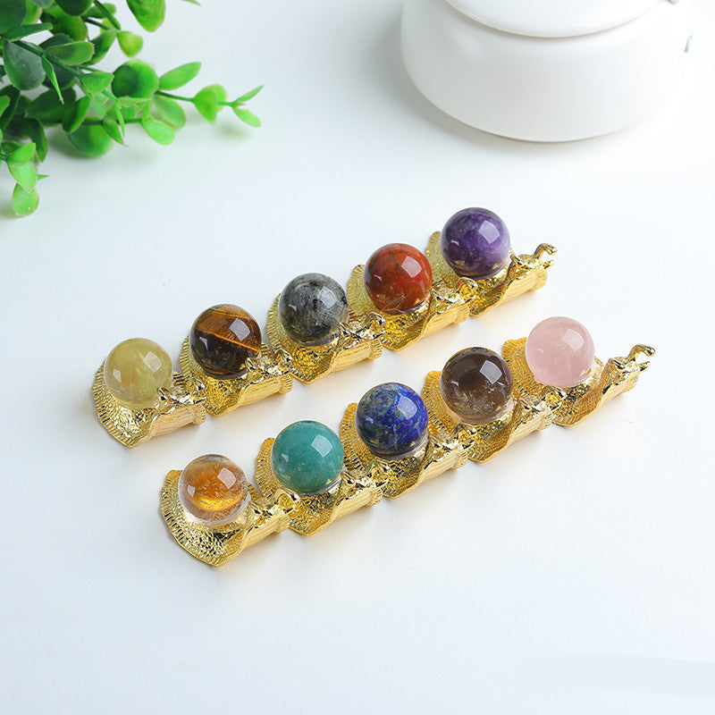 Crystal Sphere Snails Ornament Handmade Alloy Snails Wholesale