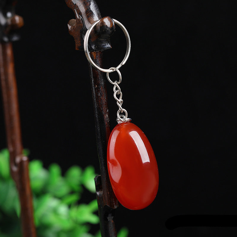Natural Crystal Carnelian Keychain Carving Wholesale