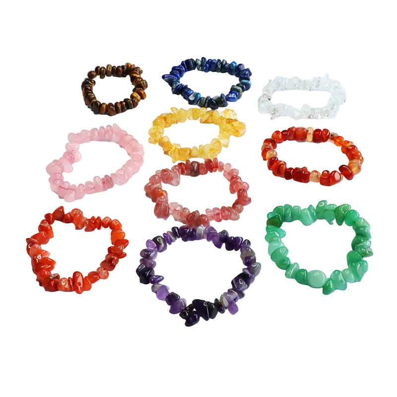 Natural Crystal Chip Bracelet Bulk Wholesale