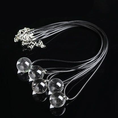 Natural_Crystal_Clear_Quartz Ball_Sphere_Pendant_Wholesale