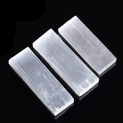 Natural Raw Selenite Slab Bar Wholesale White Selenite Crystal Plate