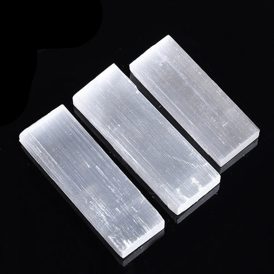 Natural Raw Selenite Slab Bar Wholesale White Selenite Crystal Plate