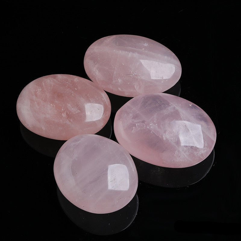 Natural Rose Quartz Palm Stone Wholesale, Polished Rose Quartz Worry Stone