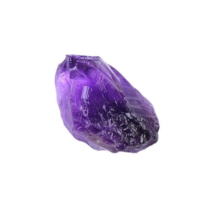 Natural raw amethyst single rough chunk, purple crystal specimen wholesale