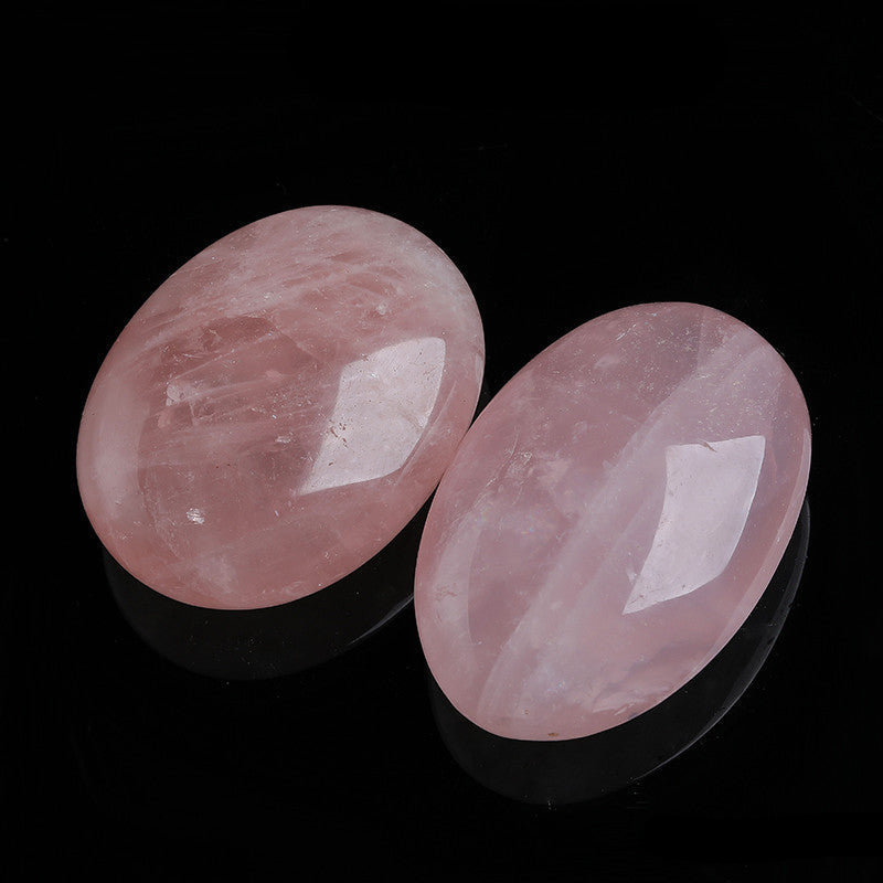 Polished Natural Rose Quartz Palm Stones Wholesale