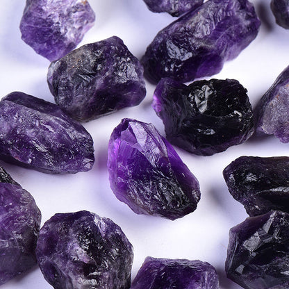 Bulk natural raw amethyst rough stones, unpolished purple amethyst crystal chunks for wholesale crystal supply