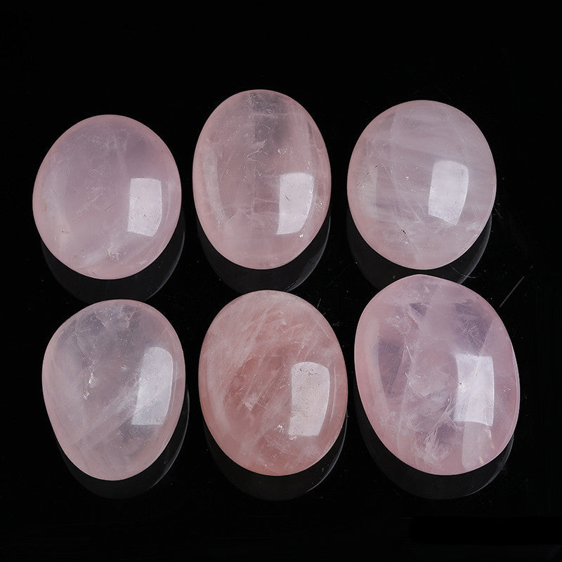 Natural Rose Quartz Palm Stone Wholesale, Polished Rose Quartz Worry Stone