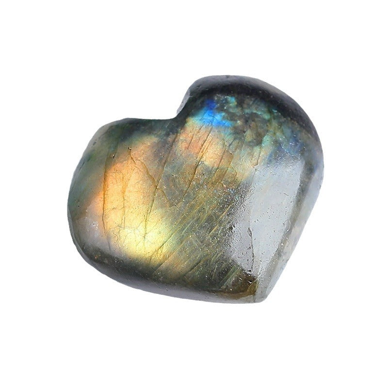 Single Flashy Labradorite Heart Specimen