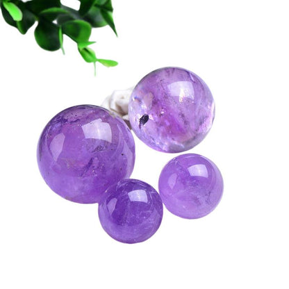 Natural polished amethyst sphere, natural purple crystal ball for wholesale home decor