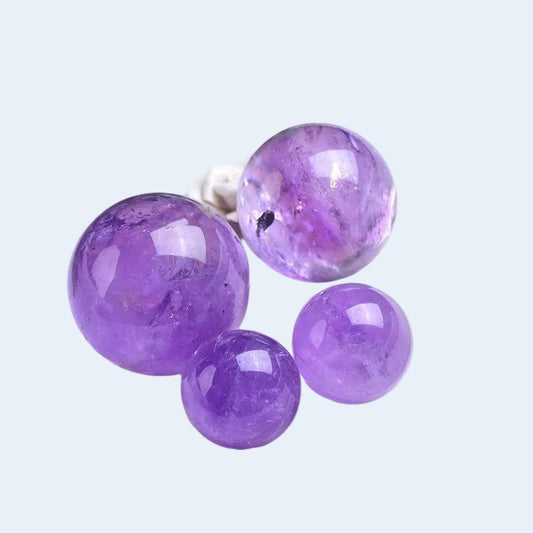 Natural polished amethyst sphere, natural purple crystal ball for wholesale home decor