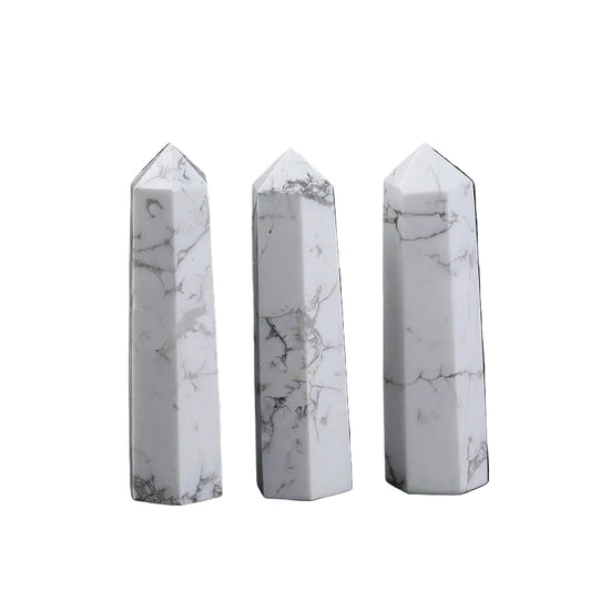 Wholesale White Howlite Obelisk Crystal Tower Point | Crystal Bulk Wholesale