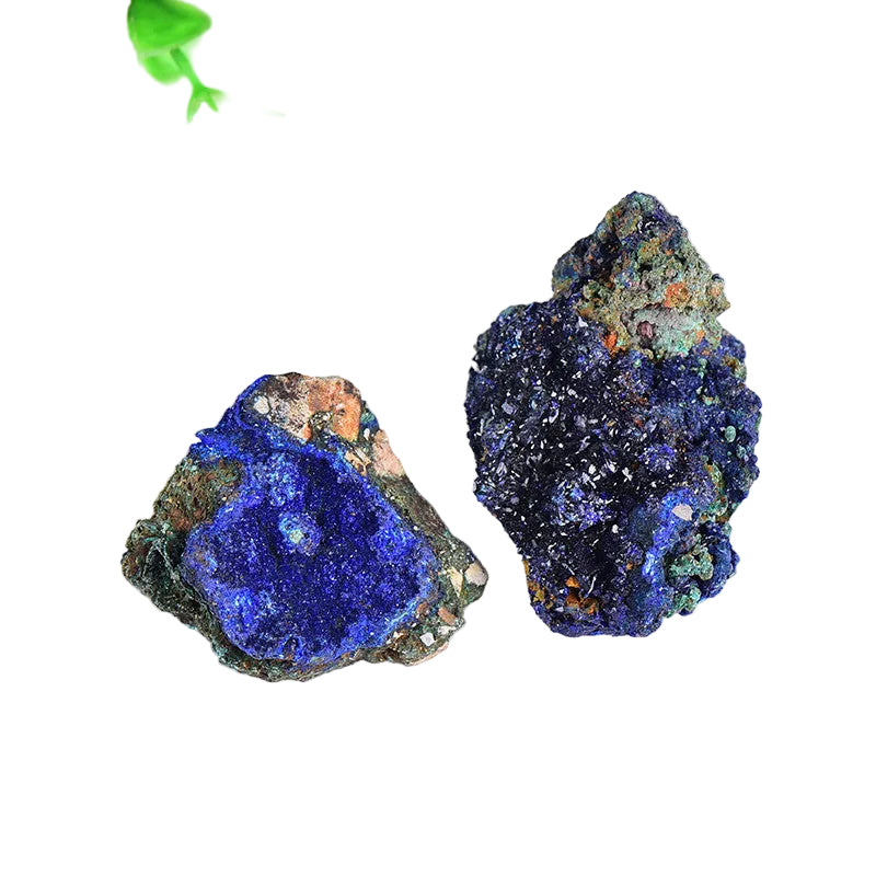 Wholesale natural azurite mixed malachite raw stone bulk mineral specimen deep blue green crystal for shop resale home decor
