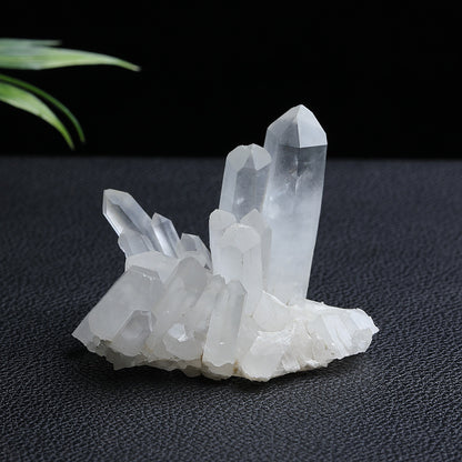 Natural clear quartz crystal cluster, raw transparent white quartz points specimen for wholesale crystal supply