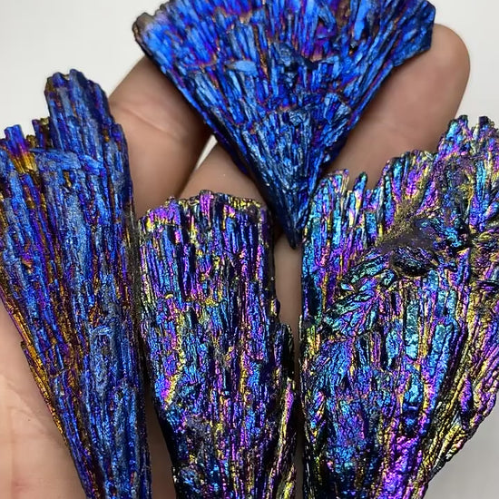 Rainbow Titanium Black Kyanite Crystal Aura Crystal Wholesale