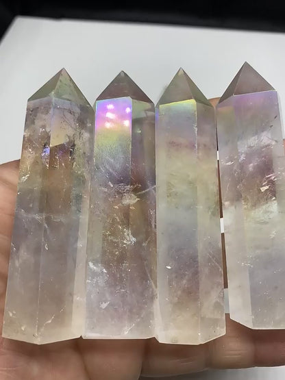 Natural Crystal Tower Angel Aura Clear Quartz Tower Point Wholesale