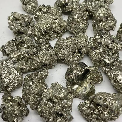 Bulk natural raw pyrite cluster, shiny fool's gold mineral specimen for wholesale, crystal decor and mineral collection