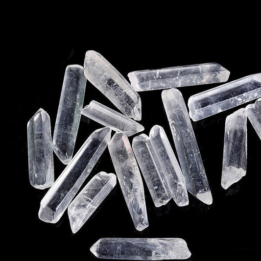 Natural Raw Clear Quartz Point Wands, Transparent Single Clear Quartz Crystals Bulk Wholesale
