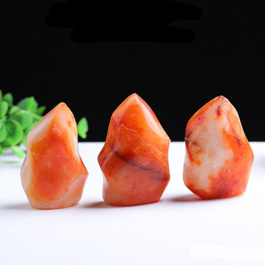 Natural Polished Red Carnelian Flame Crystal Towers, Wholesale Bulk Crystals