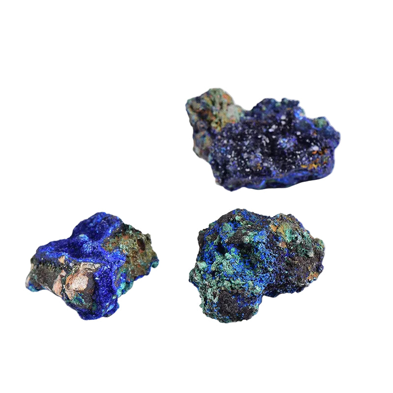 Wholesale natural azurite mixed malachite raw stone bulk mineral specimen deep blue green crystal for shop resale home decor