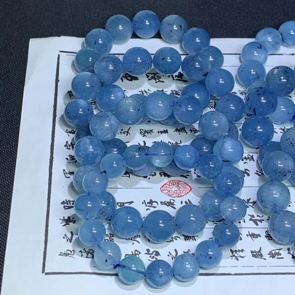 Aquamarine bead