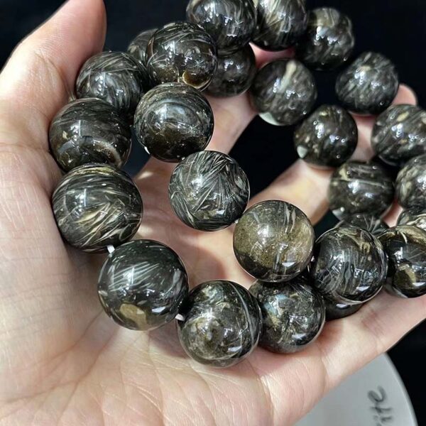 Astrophyllite bead