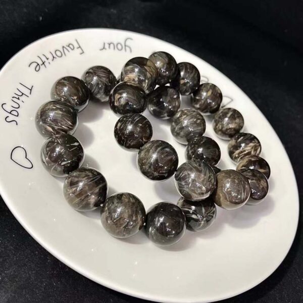 Astrophyllite bead