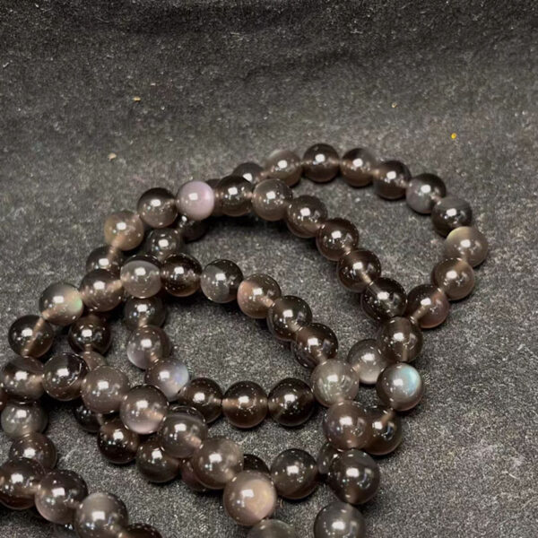 obsidian beads